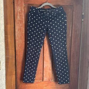 Banana Republic Dark Blue Polka Dot Ankle Jeans
